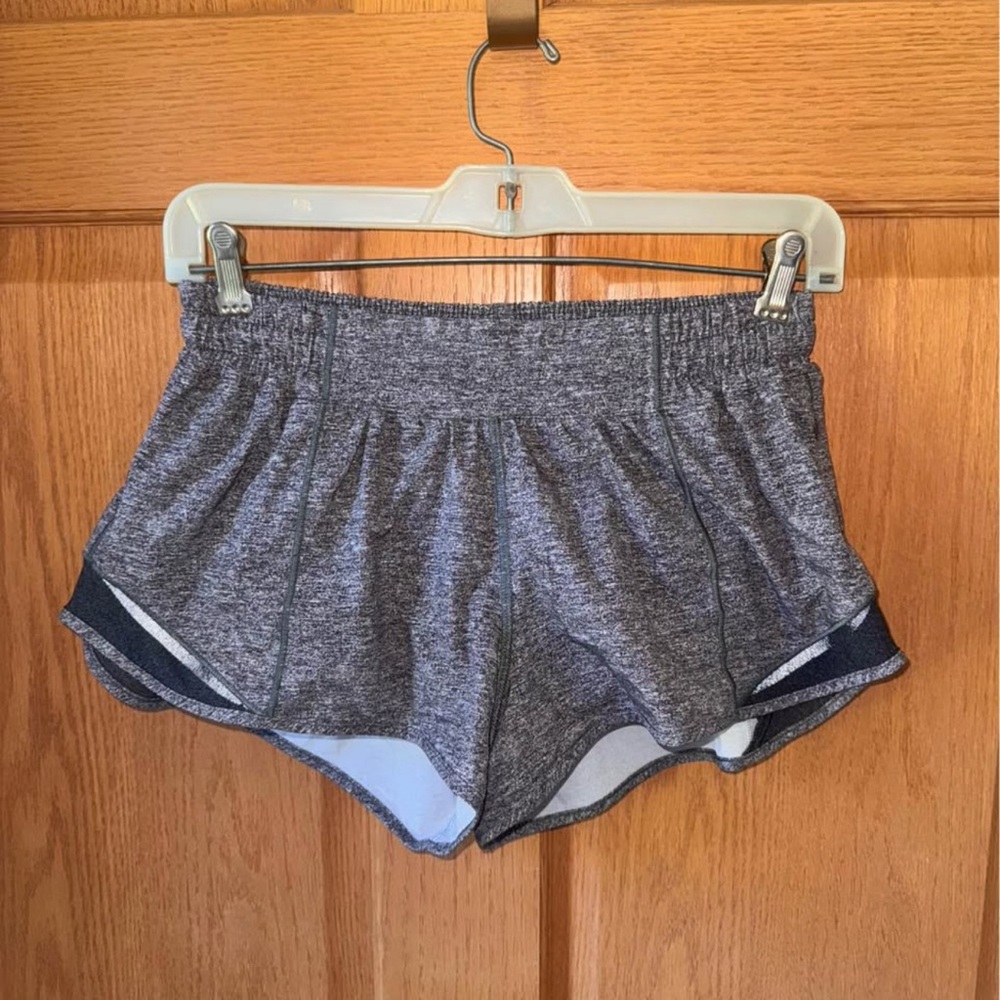 Gray Lululemon Hotty Hot 2.5” Shorts